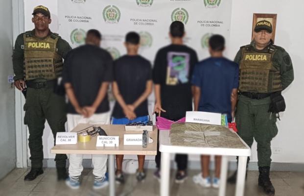 Cuatro adolescentes aprehendidos en Guacarí