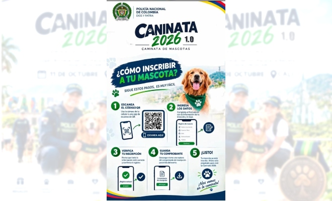 Portada de caminata donde se ilustra codigo qr letras verdes y blancas 
