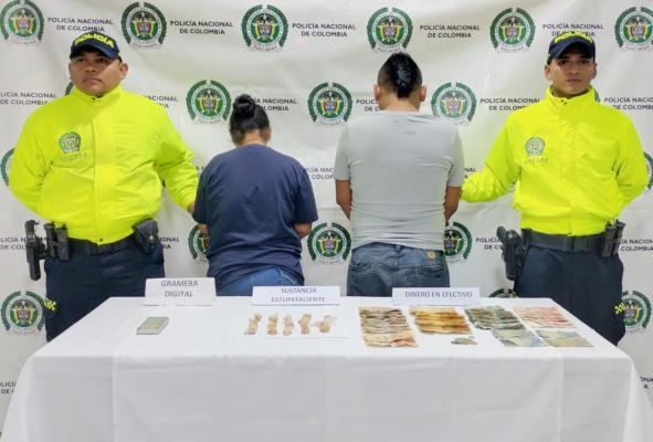 Mediante diligencia de allanamiento, una pareja fue capturada por el delito de tráfico, fabricación o porte de estupefacientes