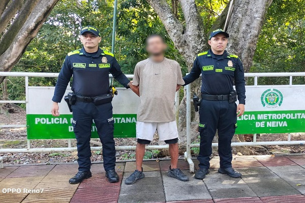 Capturado en Neiva hombre con 90 dosis de bazuco en operativo de patrullaje