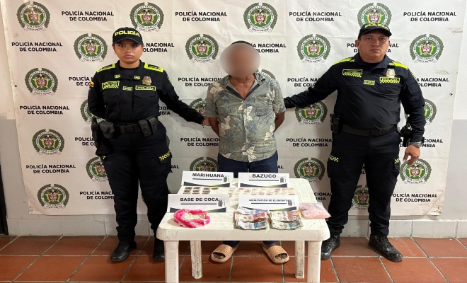 Capturado por tráfico de estupefacientes