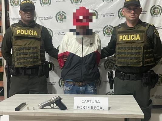 capturado por porte ilegal de armas