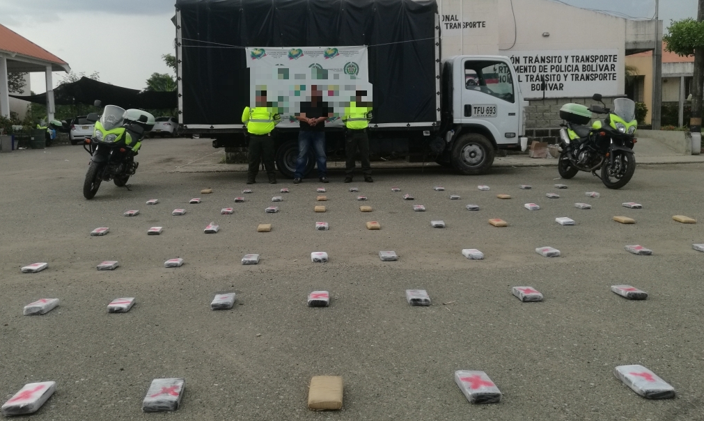 Capturado con 60 kilos de cocaína en un camión 
