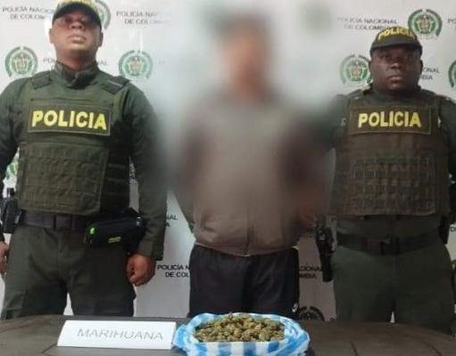capturado con varios gramos de marihuana
