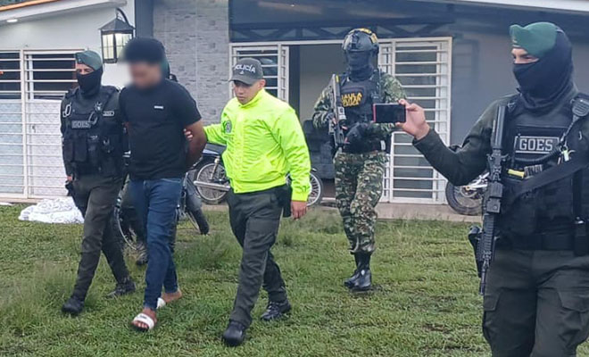 Capturado en zona rural de popayán