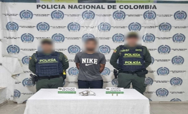 Capturado por lesiones personales y porte ilegal de armas