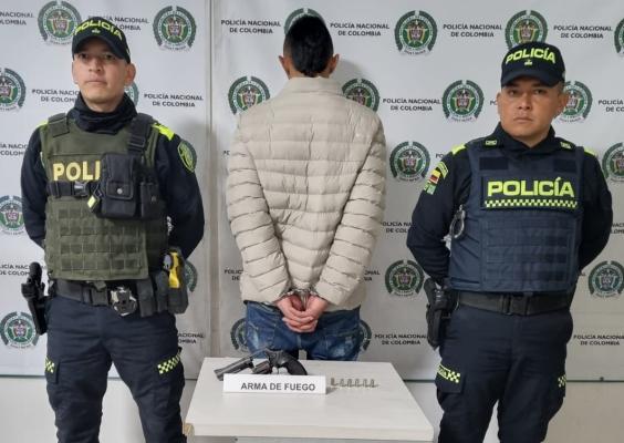 Capturado por porte ilegal de armas de fuego