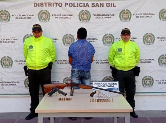Capturado armas