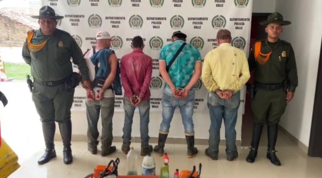 capturados haciendo uso ilegal de los recursos naturales