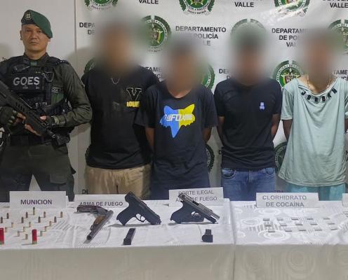 capturados posibles integrantes del grupo delincuencial los Flacos