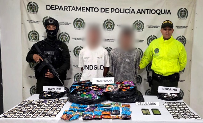 Dos delincuentes capturados con droga