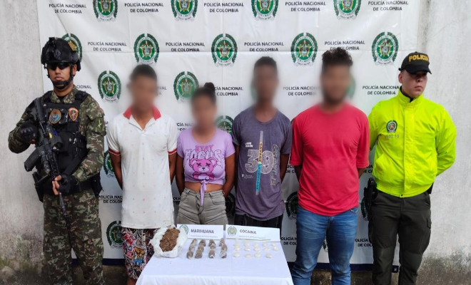 Un policía, un militar y cuatro capturados con droga incautada pivijay magdalena