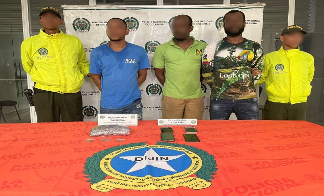 Tres Jamaiquinos capturados en allanamiento por tráfico de estupefacientes