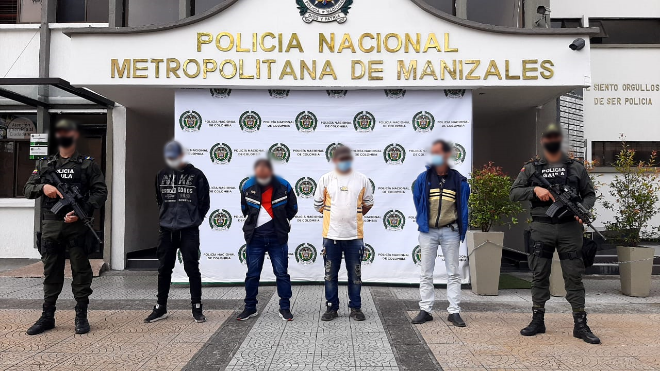 Cayeron cuatro presuntos integrantes  del grupo de delincuencia común organizada autodenominada “Los del páramo fase II”