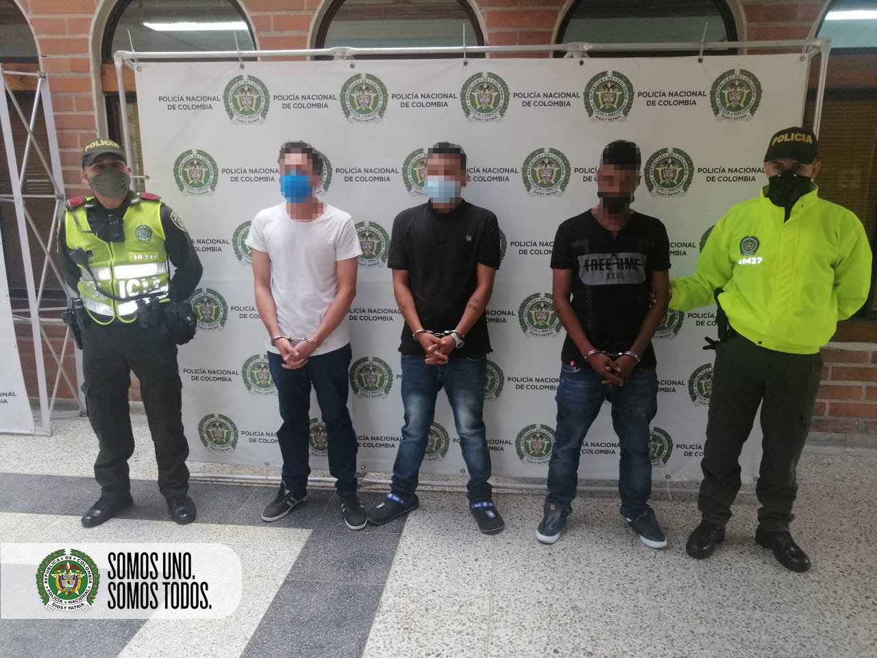 Capturados tres integrantes del grupo delincuencial ‘los calvos’ por homicidio ocurrido en Medellín