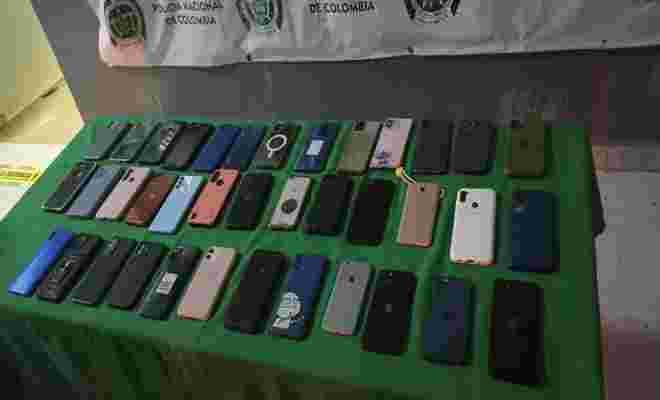 Más de 30 celulares incautados 