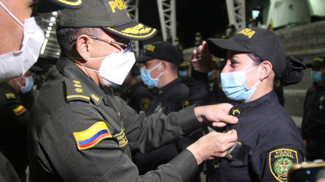 Director de la Policía Nacional reconoce “El honor de ser Policía desde la ciudad de Manizales”