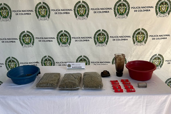 Incautación de más de 1.600 gramos de marihuana