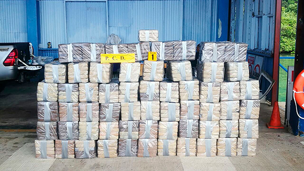 En operaciones trasnacionales fueron incautadas más de tres toneladas de cocaína