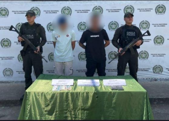 Capturados dos presuntos integrantes de “La Inmaculada” por extorsión en Tuluá