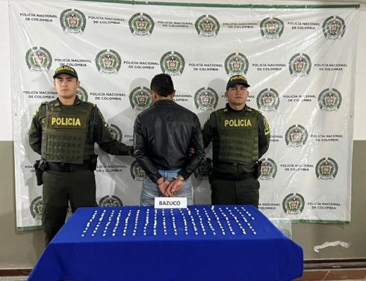 Capturado con 185 papeletas de 'bazuco'