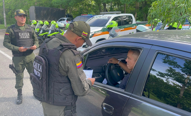 Operativo de seguridad en Bolívar: Policía Nacional lista para el puente festivo de Corpus Christi