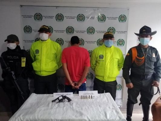 Capturado por porte ilegal de arma