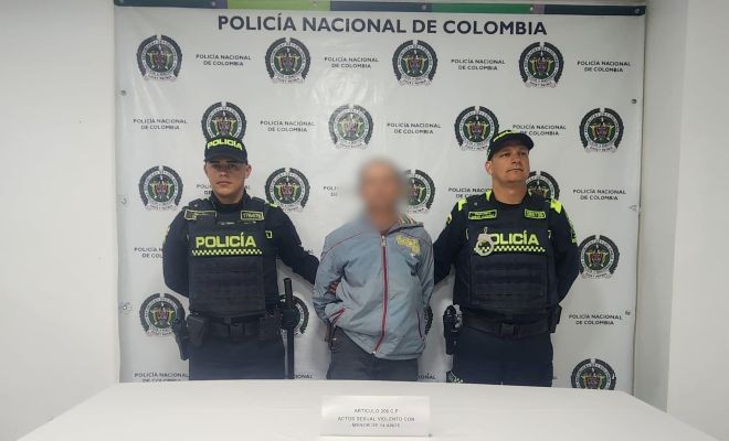 un capturado por delito sexual y dos policías