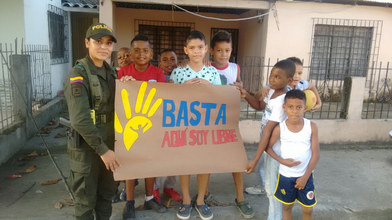 La TUMACO-Policía Nacional- realiza- campañas preventivas para proteger la niñez 