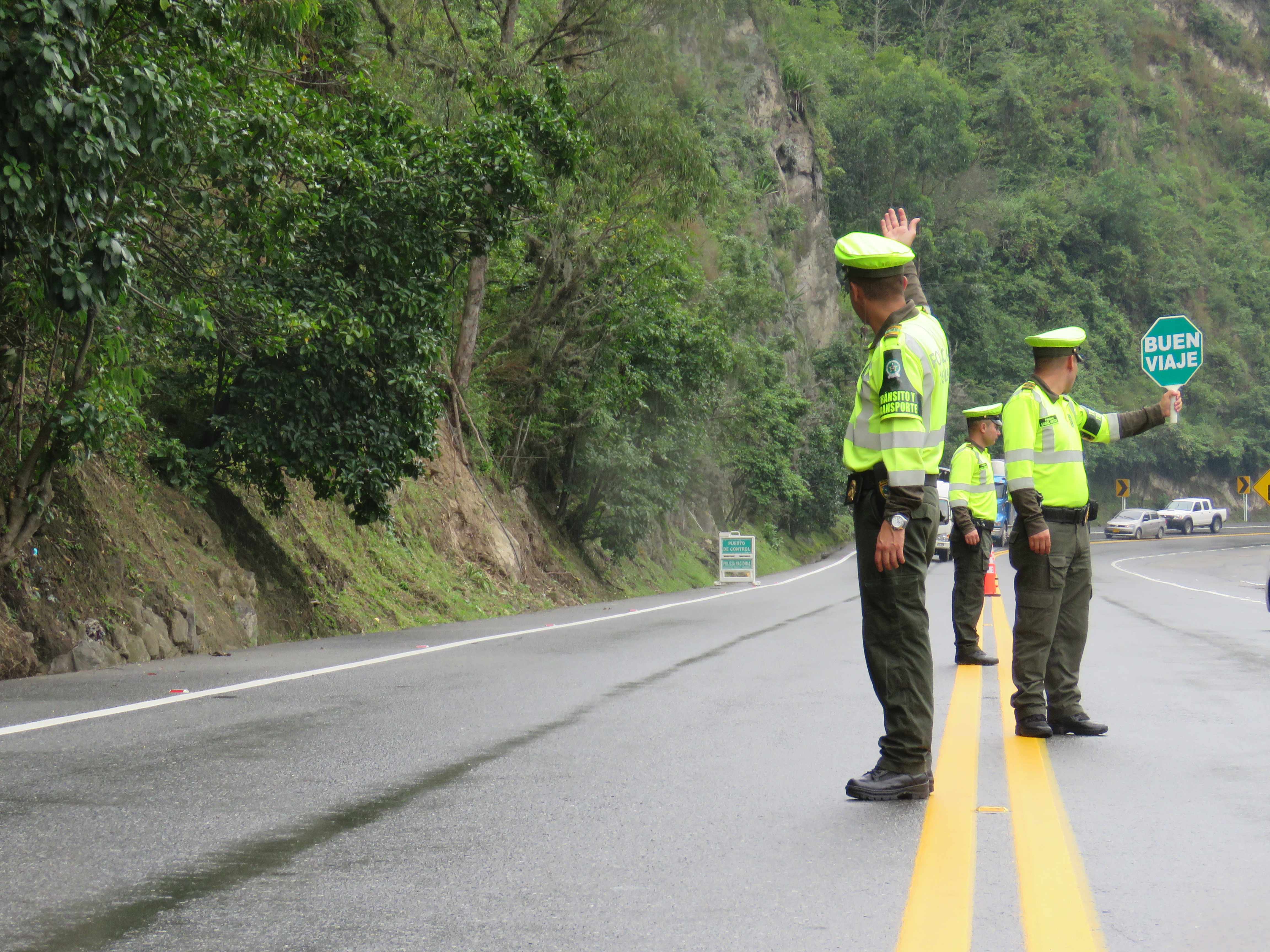 Policía Nacional reporta un positivo comportamiento en las vías de Nariño