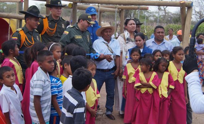 donación de parque en eremasain Guajira 