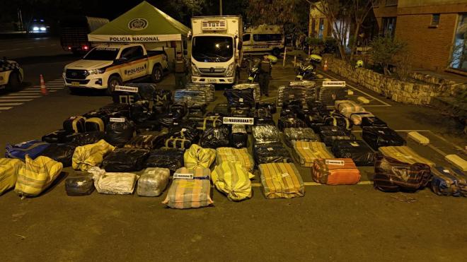 Incautación 2.300 kilogramos de marihuana 