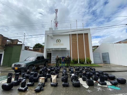 incautación de 357 kilos de marihuana