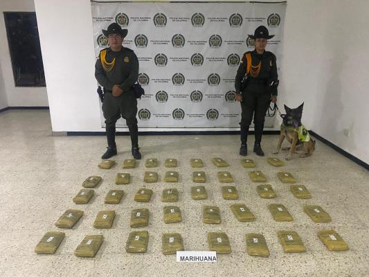 incautación de 22 kilos de estupefacientes