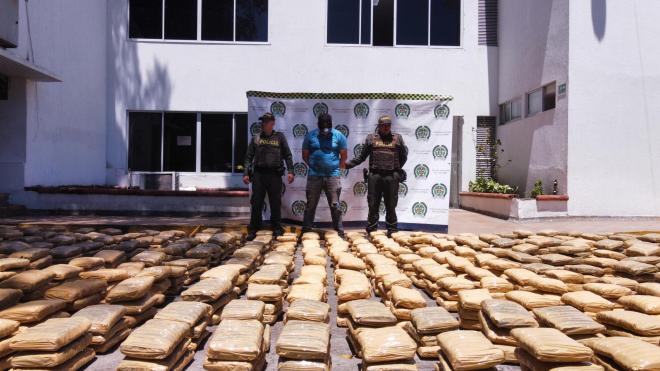 incautación de una tonelada de marihuana 