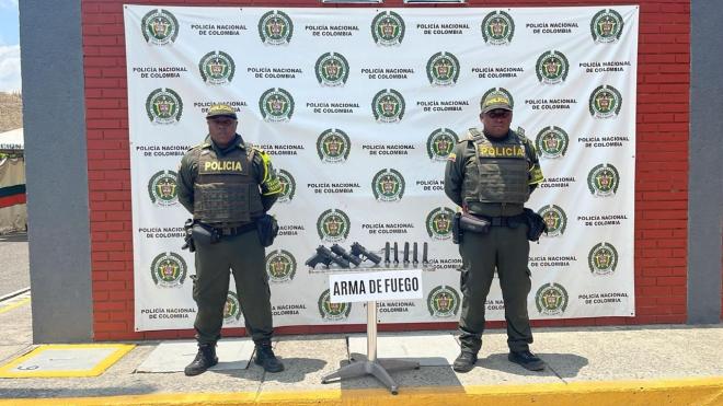 incautación de armas de fuego