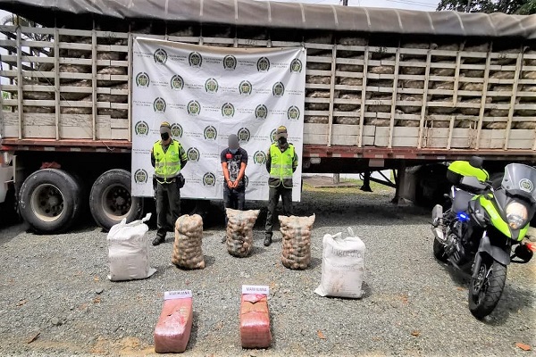 Puestos de control permitieron incautación de marihuana 