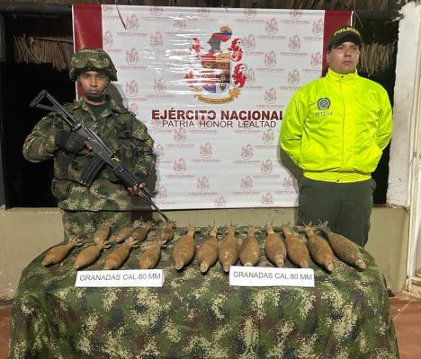 Incautado material bélico perteneciente a las AGC subestructura Gonzalo Oquendo Urrego