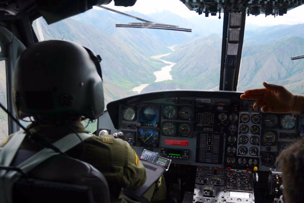 Con drones vigilamos el caudal del río para evitar una emergencia mayor en Puerto Valdivia