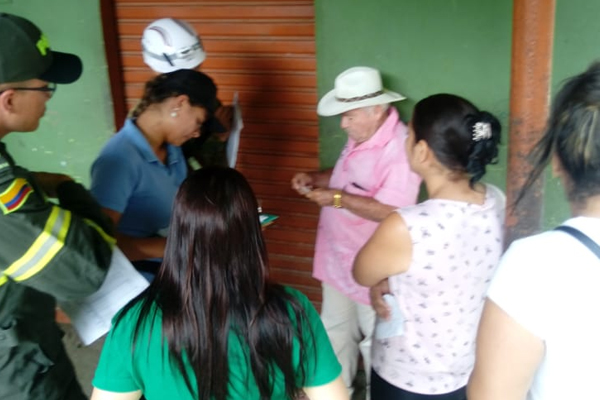 Estamos al frente de la emergencia en la ribera del río Cauca en Antioquia