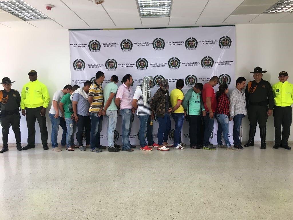 Entre los capturados esta ‘la patrona o mercedes’ su cabecilla principal