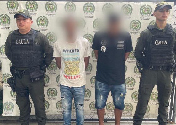 Operativo del GAULA permitió la captura de dos hombres momentos en recibían un pago por extorsión 