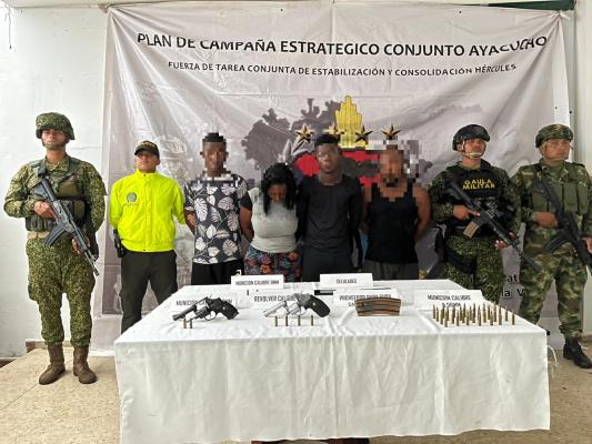 Capturados por por el delito de fabricación, tráfico, porte o tenencia de armas de fuego