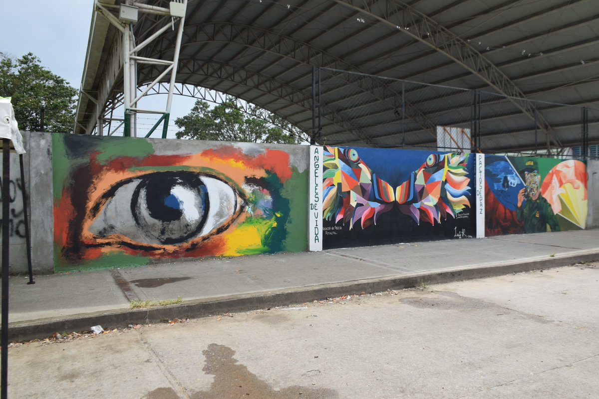 mural_ángeles_de_vida_pactos_de_paz_Policía_Huila_Pitalito