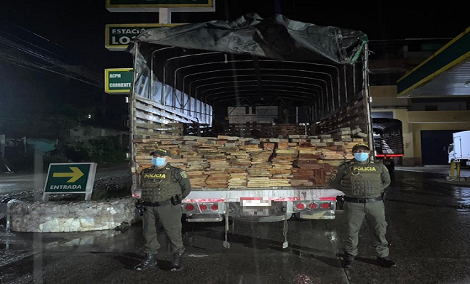 Incautación madera en Istmina Chocó