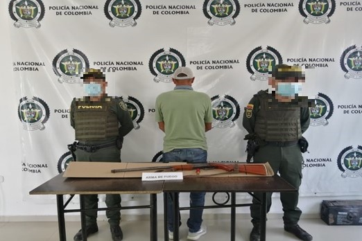 Capturamos a un sujeto por porte ilegal de armas de fuego 