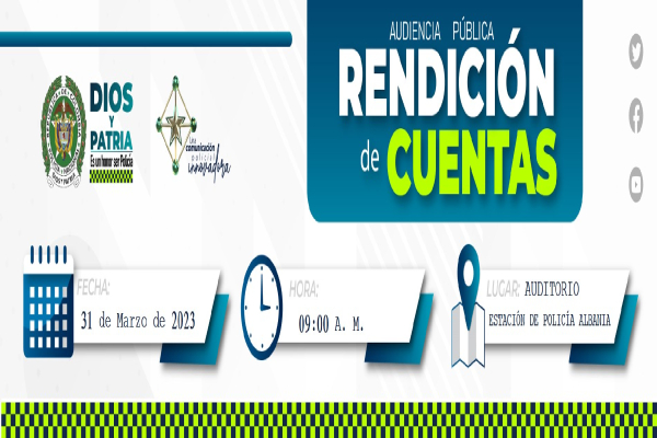 Rendición de cuentas del Departamento de Policía Guajira