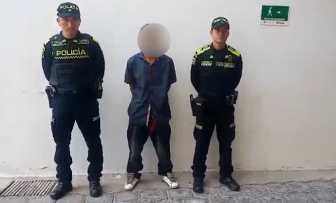 luego de que perpetrara un hurto con un arma cortopunzante 