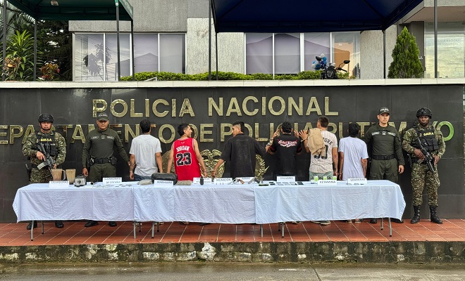 Seis capturas una aprehensión en operativo contra el multicrimen Seis capturas una aprehensión en operativo contra el multicrimen
