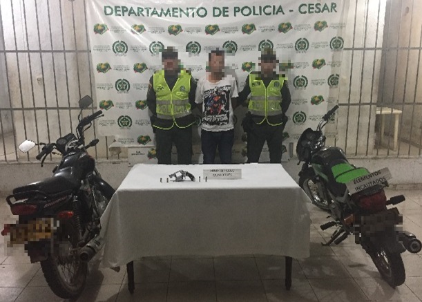 En Semana Santa mejora la seguridad en Valledupar Un-capturado-por-porte-ilegal-y-una-motocicleta-recuperada